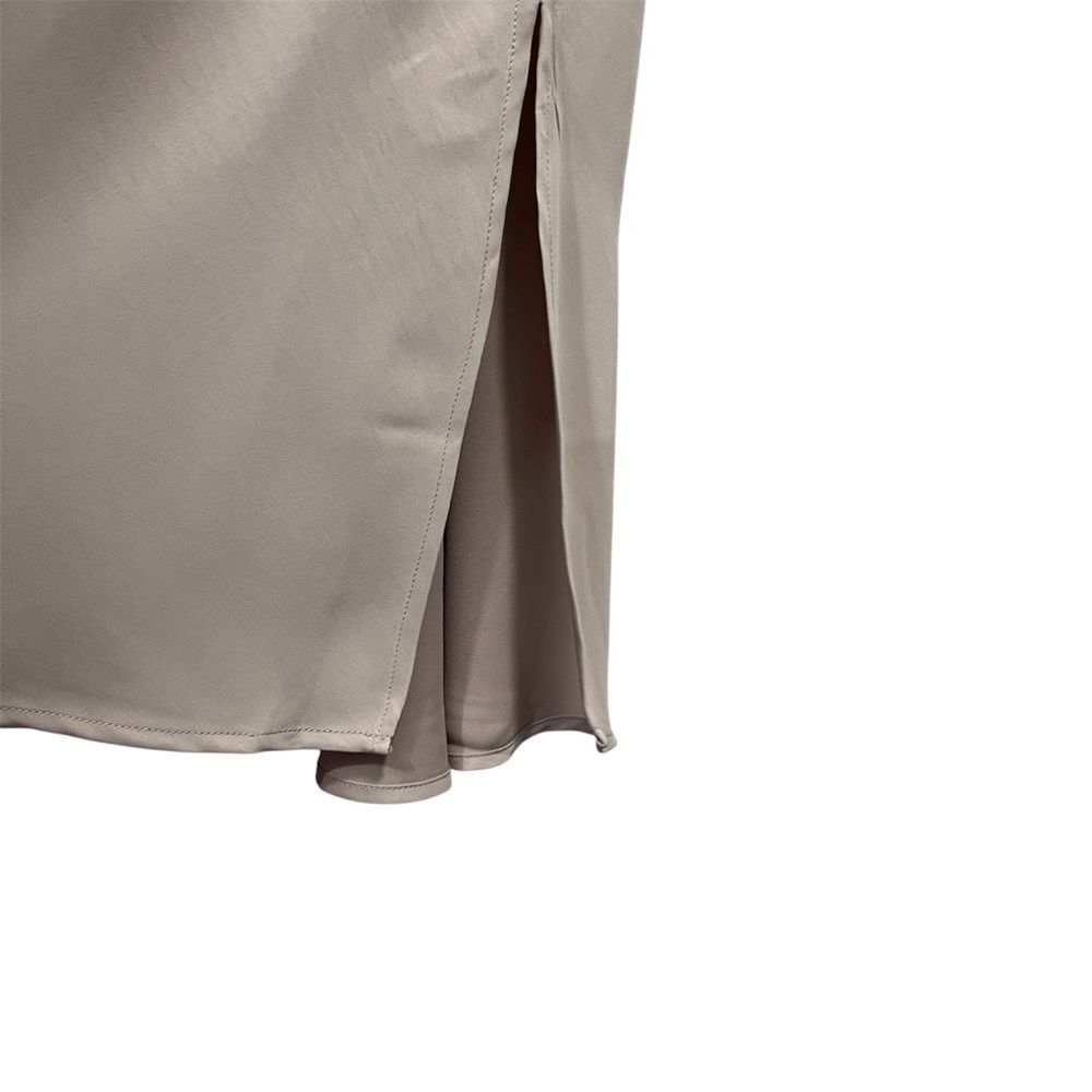 A New Day Cream Satin Sleeveless Midi Slip Dress XXL - Picture 6 of 8
